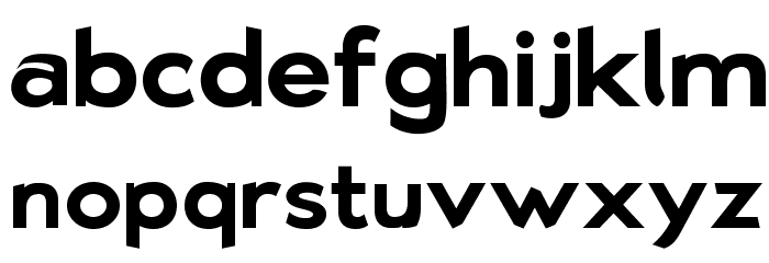 Bluebird SFBold Extended Font LOWERCASE