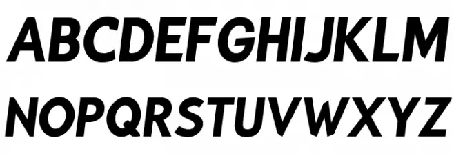 Bluebird SFBold Narrow Oblique Шрифта ВЕРХНИЙ