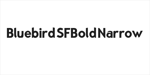 Bluebird SFBold Narrow Logo