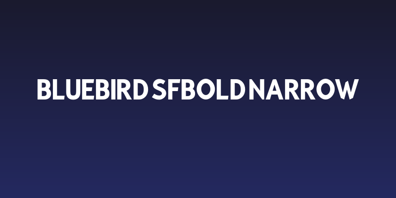 Bluebird SFBold Narrow Social Header