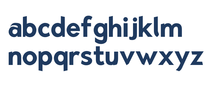 Bluebird SFBold Narrow Lowercase