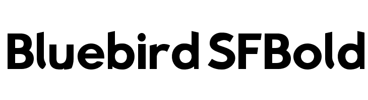Bluebird SFBold Fonte