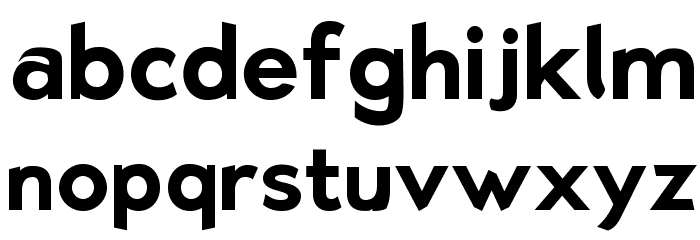 Bluebird SFBold Font LOWERCASE
