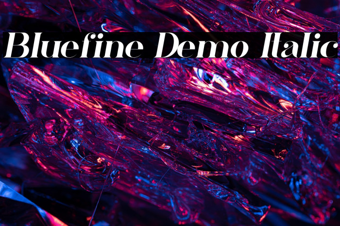 Bluefine Demo Italic Example 2