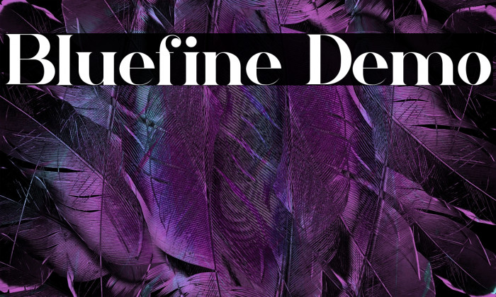 Bluefine Demo Example 1