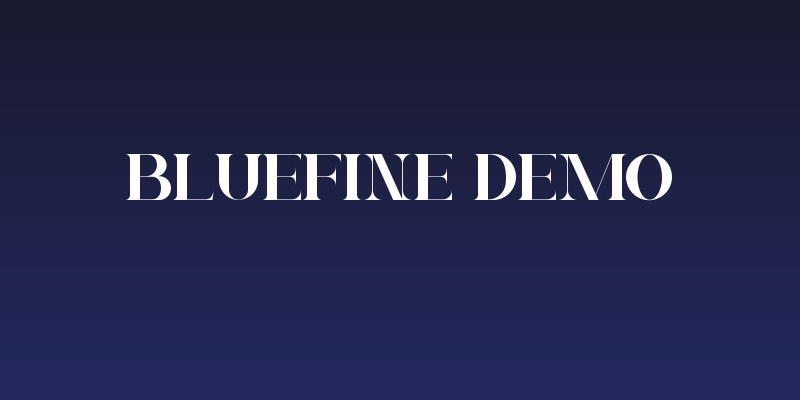 Bluefine Demo Social Header