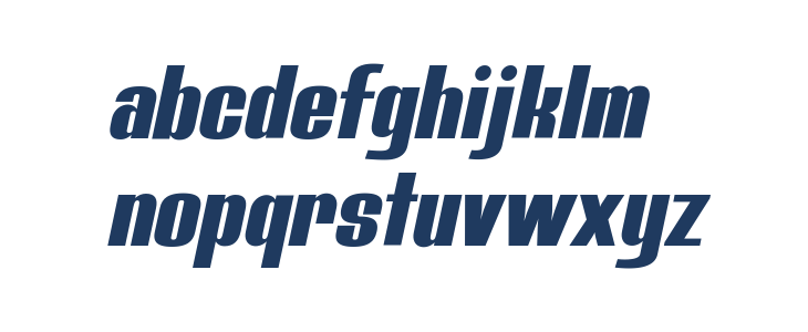 Bluefish Black Demo Italic Lowercase