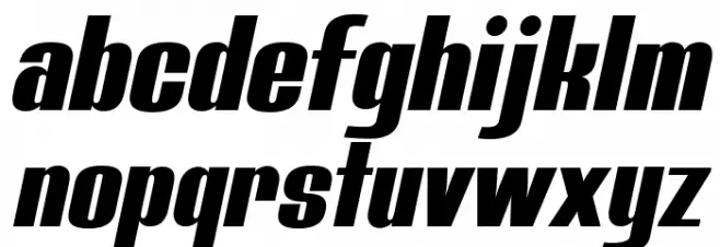 Bluefish Black Demo Italic フォント 小文字