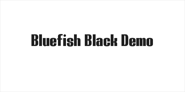 Bluefish Black Demo Logo