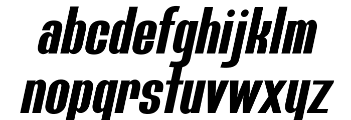 Bluefish Demo Bold Italic Font LOWERCASE