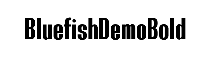Bluefish Demo Bold Font