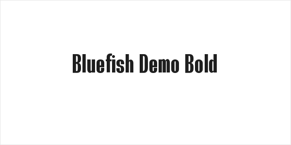 Bluefish Demo Bold Logo