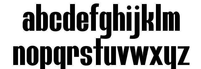 Bluefish Demo Bold Schriftart Kleinbuchstaben