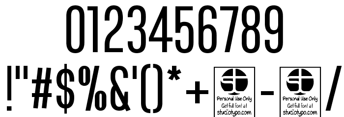 Bluefish Demo Font OTHER CHARS