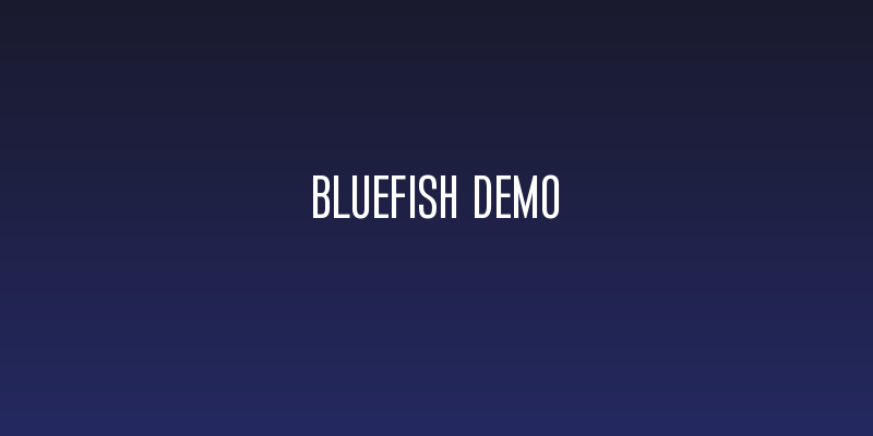 Bluefish Demo Social Header