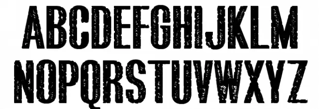 Bluefish ERODED DEMO Font Litere mari