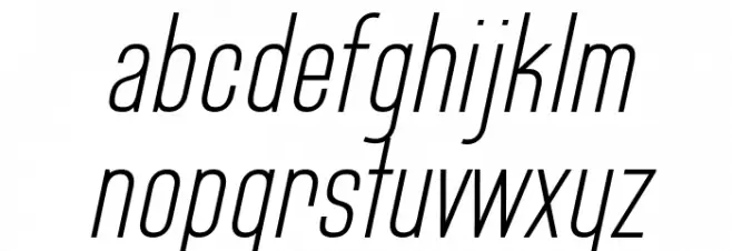 Bluefish Light Demo Italic 字体 小写