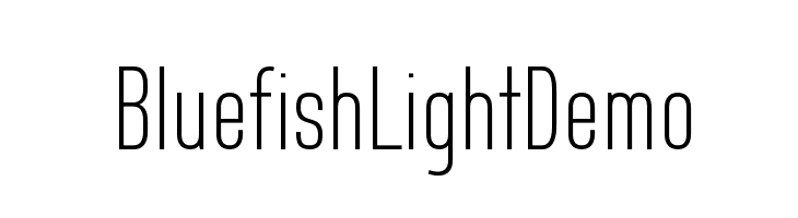Bluefish Light Demo  Descarca Fonturi Gratis