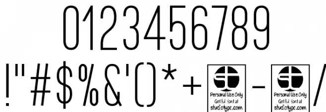 Bluefish Light Demo Font OTHER CHARS