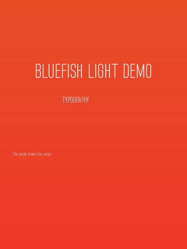 Bluefish Light Demo Poster