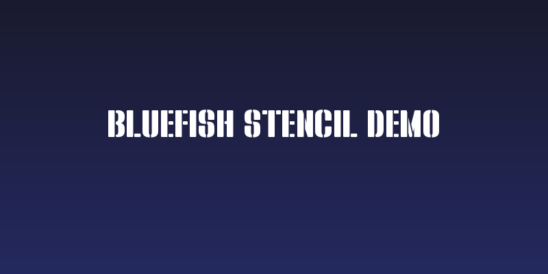 Bluefish STENCIL DEMO Social Header