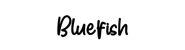 Bluefish फ़ॉन्ट