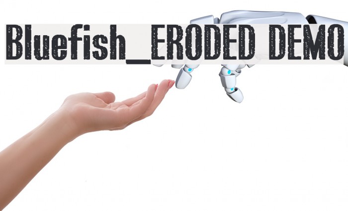 Bluefish_ERODED DEMO Font examples