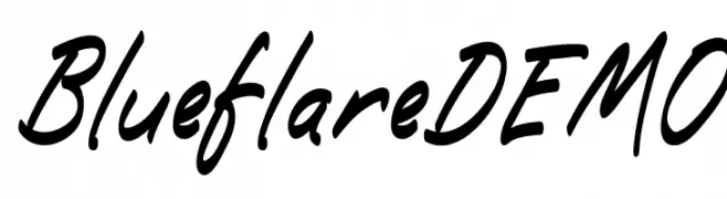 Blueflare DEMO 字体