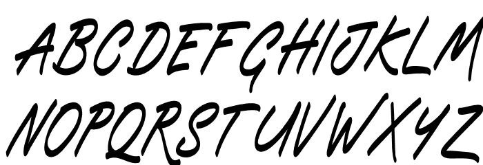 Blueflare DEMO Font UPPERCASE