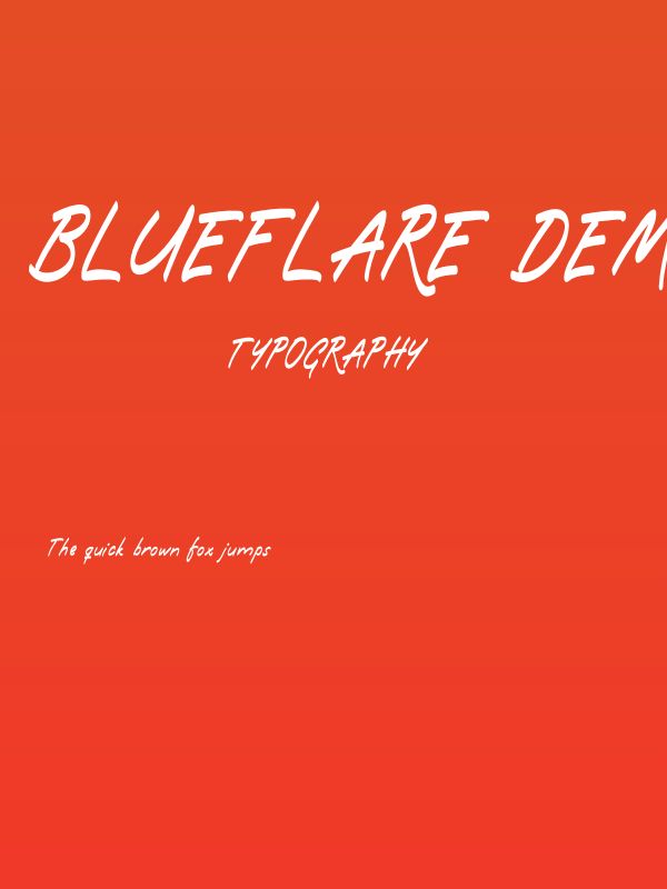 Blueflare DEMO Poster