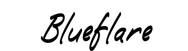 Blueflare  Frei Schriftart Herunterladen