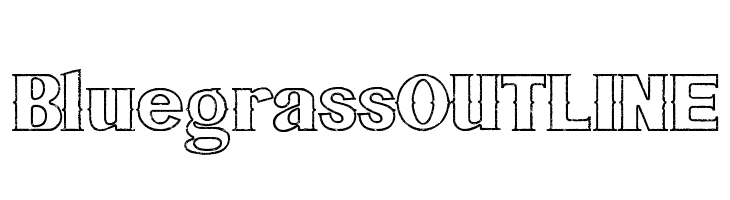 Bluegrass OUTLINE  baixar fontes gratis