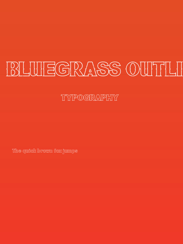Bluegrass OUTLINE Poster