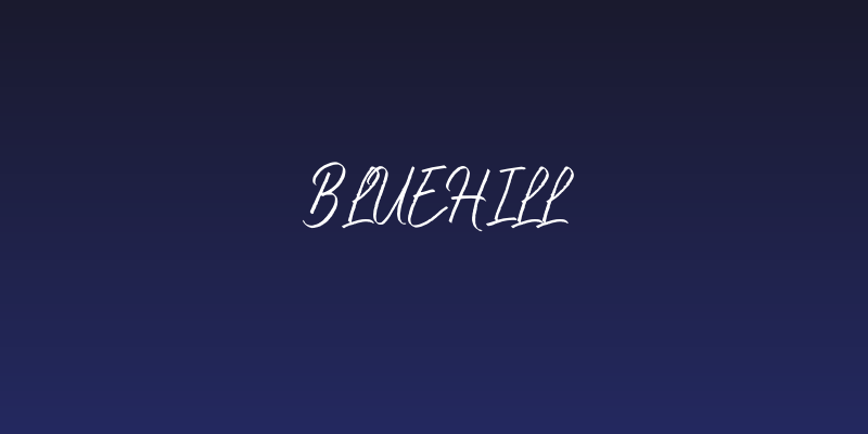 Bluehill Social Header