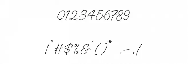 Bluekendy Шрифта ДРУГИЕ символов