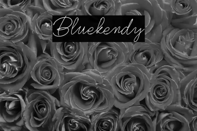Bluekendy Шрифта examples