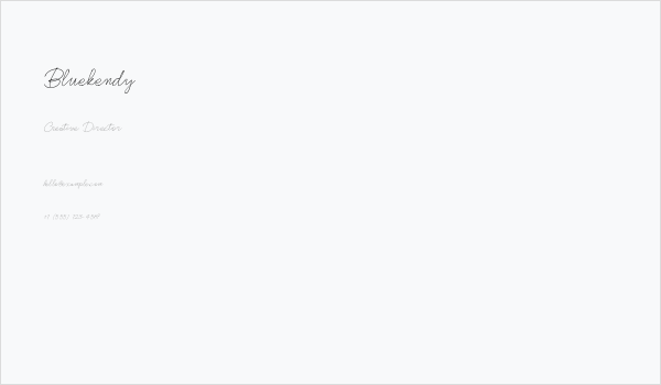 Bluekendy Business Card