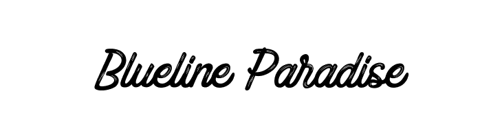 Blueline Paradise फ़ॉन्ट
