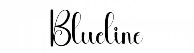 Blueline Font