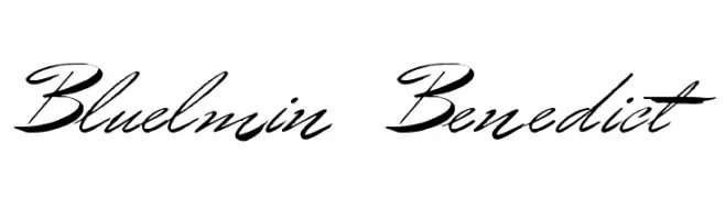 Bluelmin Benedict  Descarca Fonturi Gratis