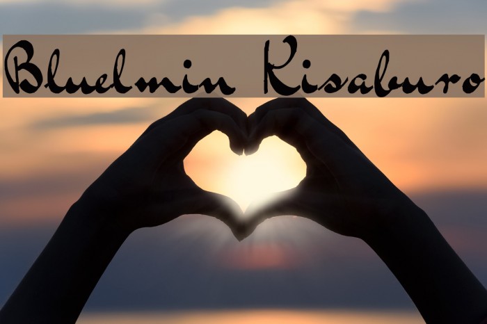 Bluelmin Kisaburo Font examples