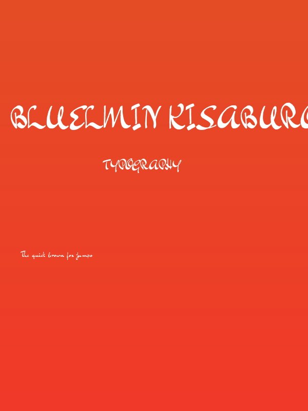 Bluelmin Kisaburo Poster