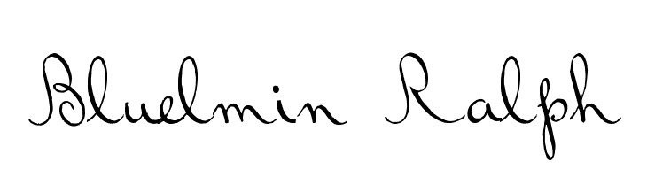 Bluelmin Ralph  font caratteri gratis