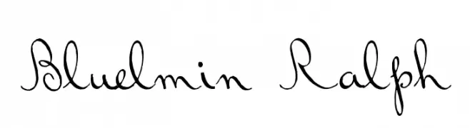 Bluelmin Ralph  Descarca Fonturi Gratis