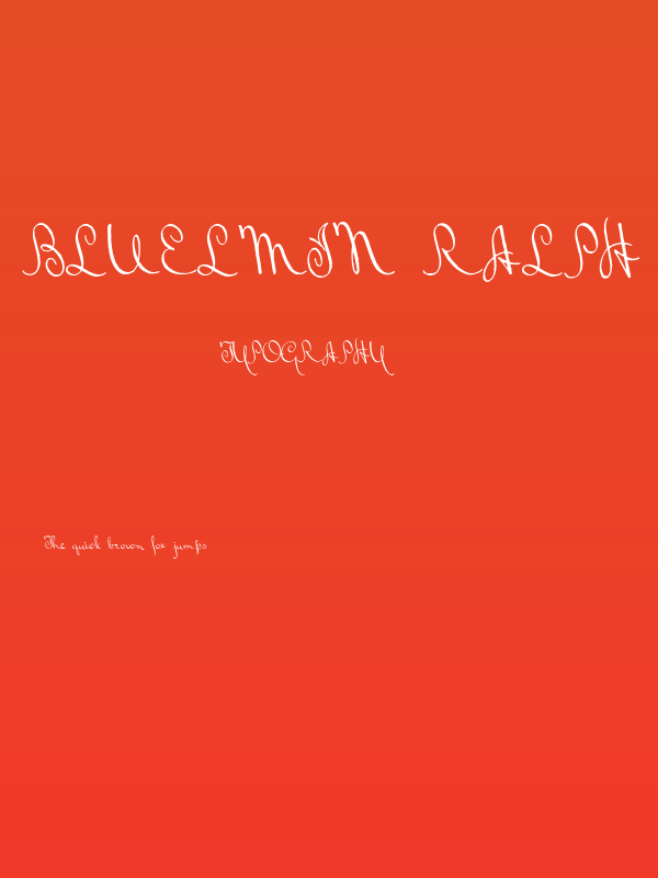 Bluelmin Ralph Poster