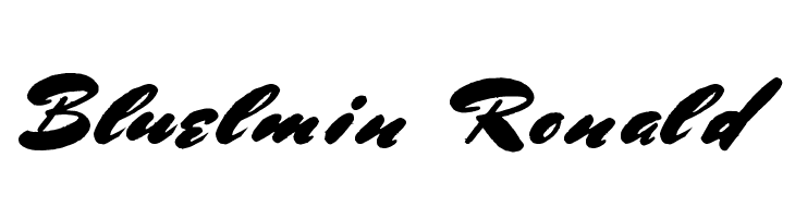 Bluelmin Ronald  baixar fontes gratis