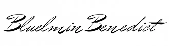 BluelminBenedict  Descarca Fonturi Gratis