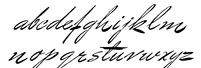 BluelminBenedict Font LOWERCASE