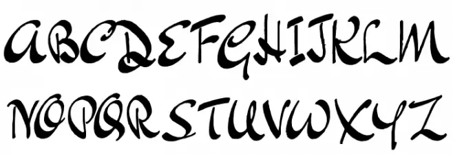 BluelminKisaburo Schriftart Groß