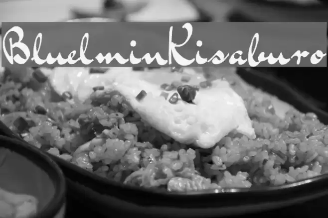 BluelminKisaburo Font examples